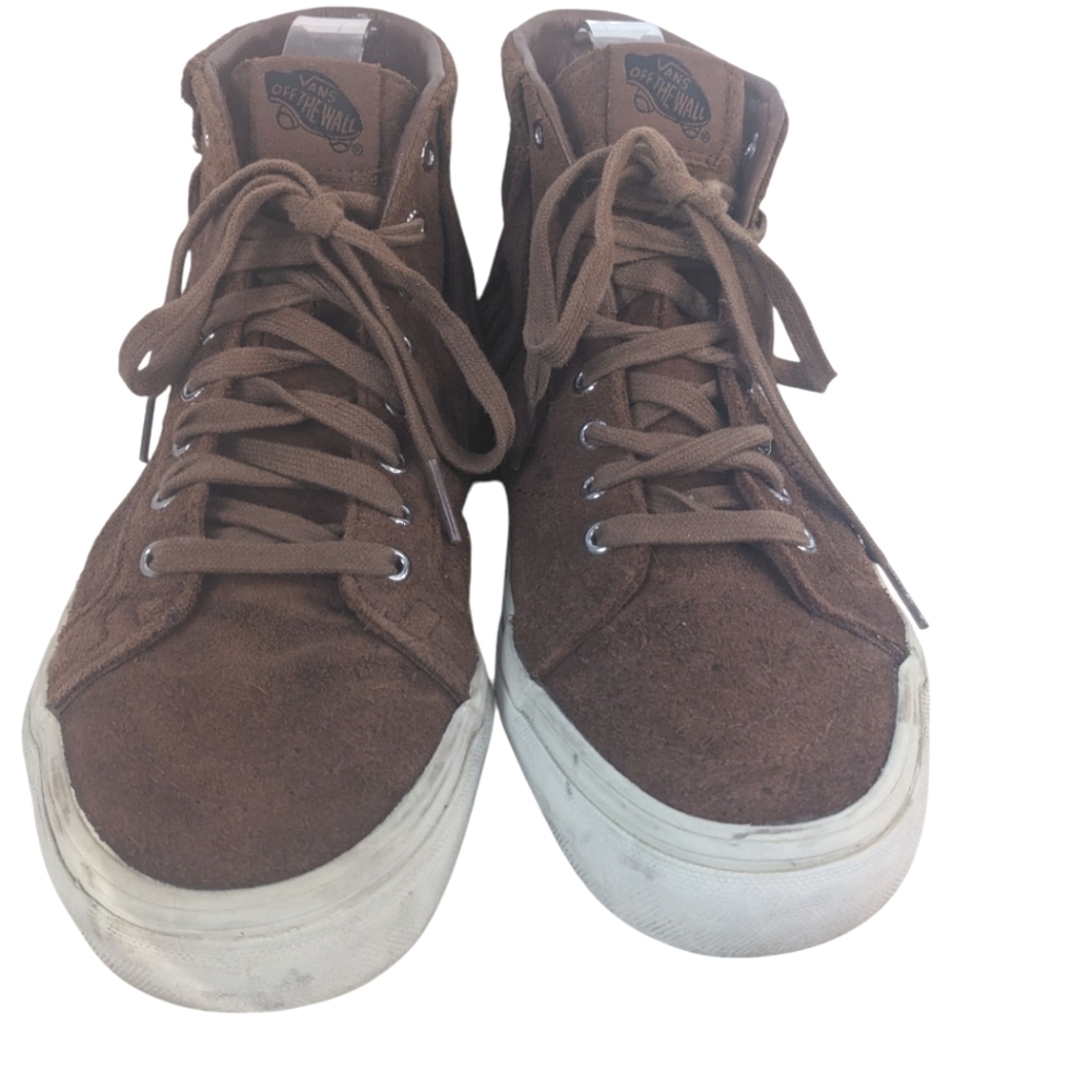 Vans Men's Suede Brown High Top Skater Sneakers Moccasins Camping Size 7